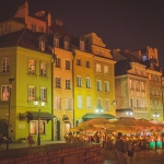 Another one of plac Zamkowy (Castle Square) in the center of Warsaw at night. Warsaw was so non-touristy, but there were still tons of locals out for dinner or coffee late into the night. It felt so warm and quaint for a big city.
