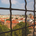 Overlooking Krakow from the top of the belltower in Wawel Cathedral, where we saw the Royal Sigismund Bell. Cast in 1520, it takes 12 sturdy dudes to ring it, and climbing the steep stairs up to the tower is no joke, either.