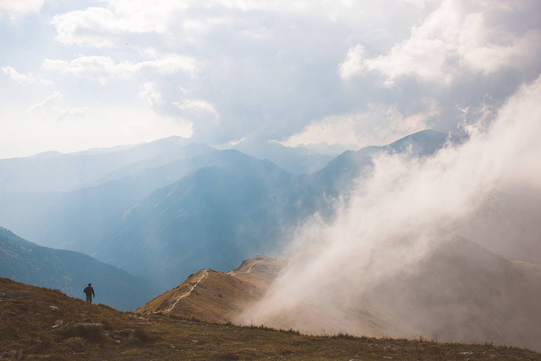 While we were in Zakopane for the day, we took a cable car up to Kasprowy Wierch, a famous skiing mountain in Poland that also happens to be a lovely lookout point on a late summer day. The top is so close to Slovakia that while we were up there, my fiancé got a text from his cellphone provider telling us we'd crossed over into a new country. We felt like real world travelers at that moment.