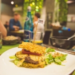Returning to Krakow after our tours of Auschwitz and the Wieliczka Salt Mine, we had dinner at Edo Fusion, where I had my first ramen burger using fried noodles instead of a bun! You'll note that the ramen burger was invented in New York City, WHERE I LIVE, but I went to Poland to have one.