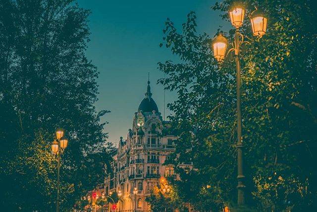 Just a random building on a random street in Madrid, being beautiful.