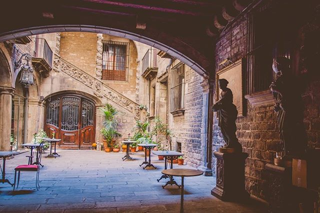 Pretty little hidden corner of Barcelona.