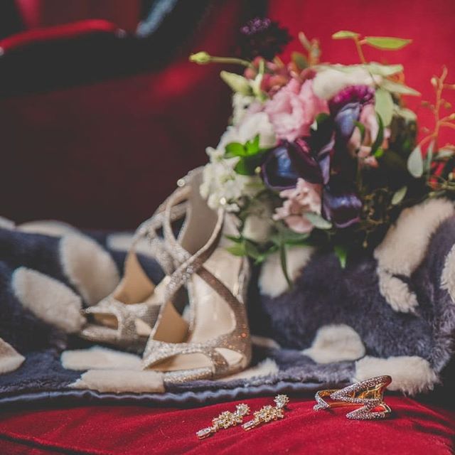 Little bridal details from @renttherunway, including the Bubbles Faux Fur jacket from…